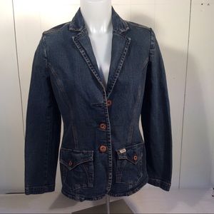Levi Strauss Signature Vintage Women’s Denim Blazer Jacket size small